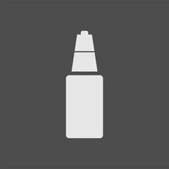 vector single flat icon of eye drop on the gray background