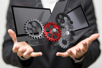 computer digital binary online in 3d