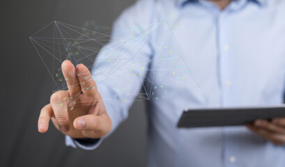 videoconference group of people talking in social network