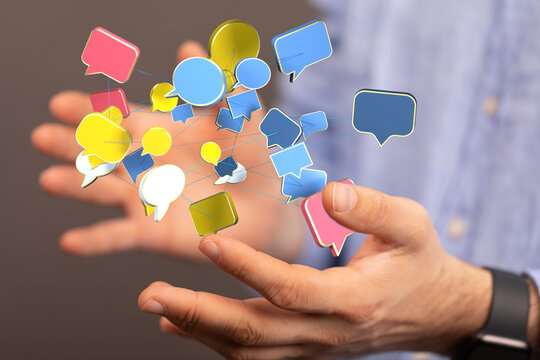 communication paper speak bubble digital