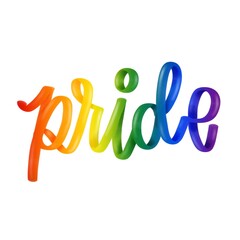 LGBT pride pixel art on white background. template for poster, social network, banner, cards. word PRIDE for poster. LGBTQ love symbol background. Concept design. - obrazy, fototapety, plakaty