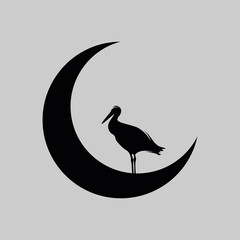 Blue Heron Logo Vector