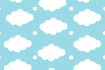 seamless pattern with clouds