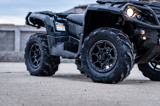 Cluj-Napoca, Cluj-Romania -05.06.2021 - Can-Am is renowed for its attention to details, equipped with powerful and proven Rotax engine, good suspension, winch, all terain wheels, fiber carbon body