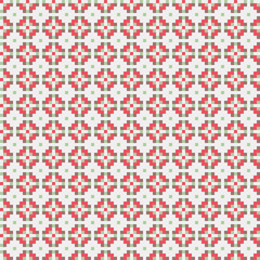 Fototapeta premium Abstract Cross Pattern generative computational art illustration