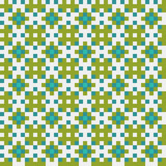 Abstract Cross Pattern generative computational art illustration