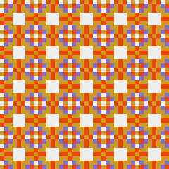 Abstract Cross Pattern generative computational art illustration