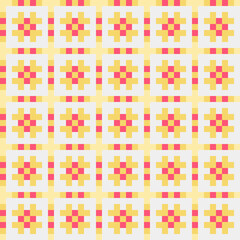 Abstract Cross Pattern generative computational art illustration