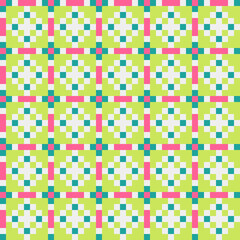 Abstract Cross Pattern generative computational art illustration