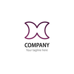Modern butterfly logo design