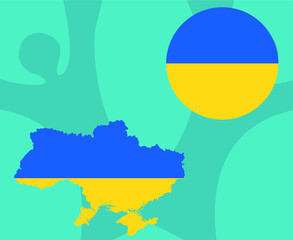 European football 2020 teams.European soccer final.Ukraine map