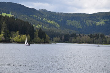sailing at Schluchsee