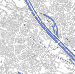 map of roads in city of Vienna