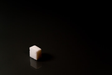 Sugar cubes in different arrangements and colored light. Bavaria Germany . Arrow, Pile, Cube, Square,
