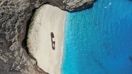 navagio shipwreck beach in zakynthos greece