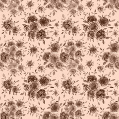 seamless pattern abstracts floral composition