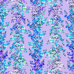 seamless pattern abstracts floral composition