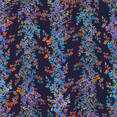 seamless pattern abstracts floral composition
