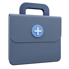 Obraz premium 3d First aid kit isolated on white background. Isometric vector illustration
