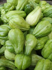 Chayote at the market