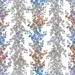 seamless pattern abstracts floral composition