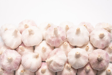 Garlic isolated on a white background.