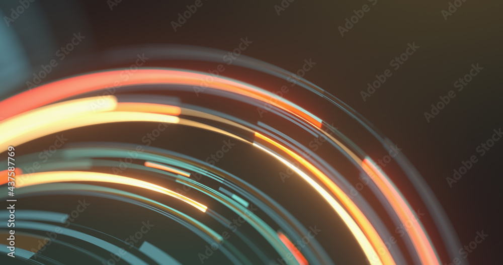 Poster abstract background made of rectangular shapes and lines. simple geometric forms. 3d rendering