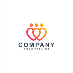 people love gradient logo design