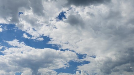 Beautiful blue sky with clouds background. Sky with clouds weather nature.