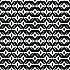 vector seamless pattern with triangular elements. abstract ornament for wallpapers and backgrounds. Black and white colors.