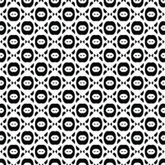 vector seamless pattern with triangular elements. abstract ornament for wallpapers and backgrounds. Black and white colors.