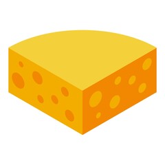 Vitamin d cheese icon. Isometric of Vitamin d cheese vector icon for web design isolated on white background