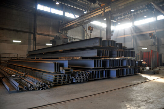 Storage Of Rolled Metal Products In The Warehouse