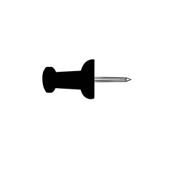 Sharp push pin office button