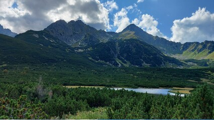 The landscape of the Slovak Tatras