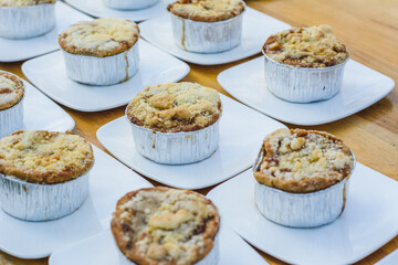 muffins on a plate