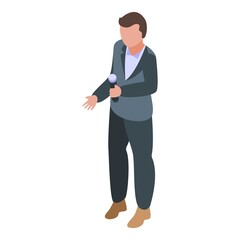 Brand ambassador man icon. Isometric of Brand ambassador man vector icon for web design isolated on white background