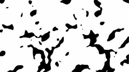 Abstract vector grunge background. Chaotic black spots with uneven edges.