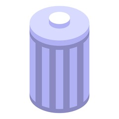 Delete user recycle bin icon. Isometric of Delete user recycle bin vector icon for web design isolated on white background