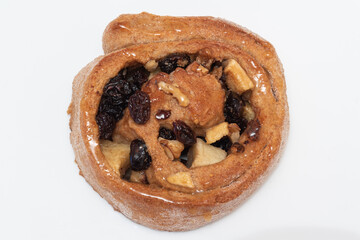German Danish Apple Cinnamon Pastry Pastries Roll with Raisins Schneckennudeln