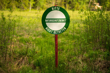 Naturschutzgebiet Betretungsverbot