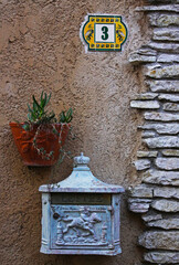 Mailbox on the Pompe Street in Antibes, France