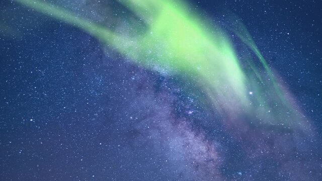 Aurora Aquarids Meteor Shower Milky Way Galaxy Time Lapse Telescope South Sky