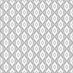 Vector geometric pattern. Repeating elements stylish background abstract ornament for wallpapers and backgrounds. Black and white colors.