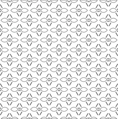 Vector geometric pattern. Repeating elements stylish background abstract ornament for wallpapers and backgrounds. Black and white colors.