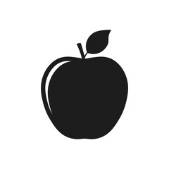 Apple icon. Flat design. Vector. 