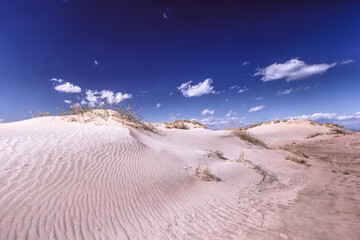 Sand dunes in National Park of Nabq, Sharm El Sheikh, Egypt.