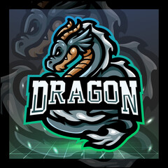 Dragon mascot. esport logo design © REYYARTS
