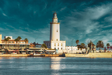 lighthouse in the port
