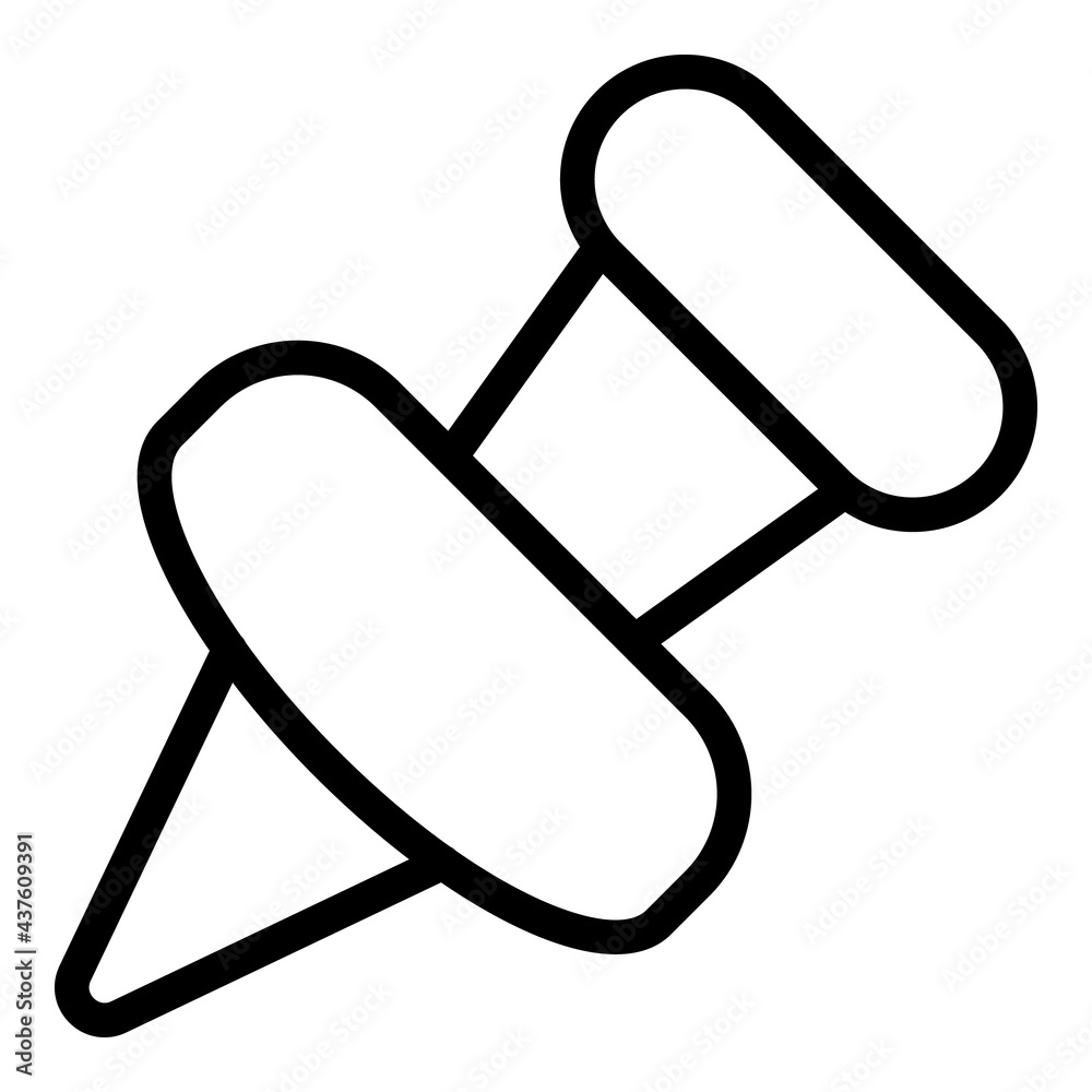 Poster filter search pin icon. outline filter search pin vector icon for web design isolated on white backg